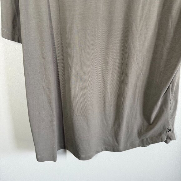 CUTS from Revolve Crew Curve Hem Short Sleeve T-Shirt Gray Mens L Butter Soft - Picture 6 of 9